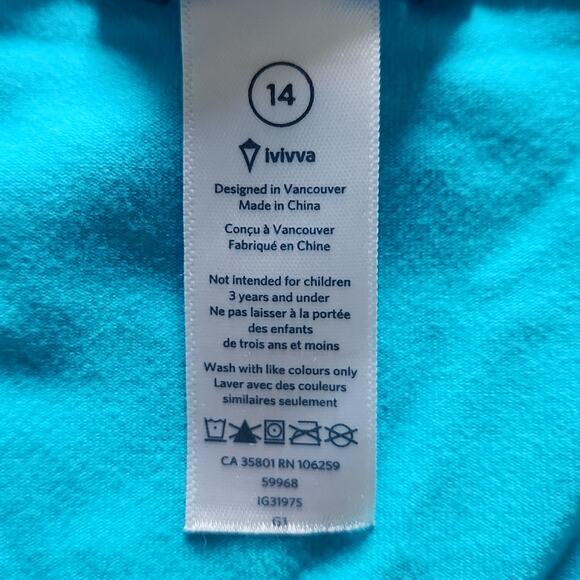 IVIVVA Blue Practice Ready Long Sleeve Tee  Youth 14 - Picture 3 of 9